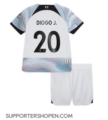 Liverpool Diogo Jota #20 Bortatröja Barn 2022-23 Kortärmad (+ korta byxor)